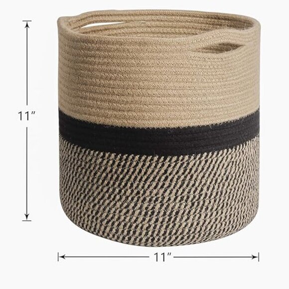 Rope plant basket 11” x 11” - Picture 6 of 7